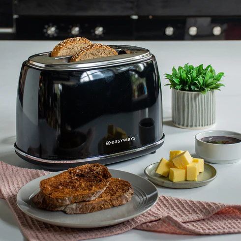 Tostador Desing 2 rebanadas Negro EasyWays 2