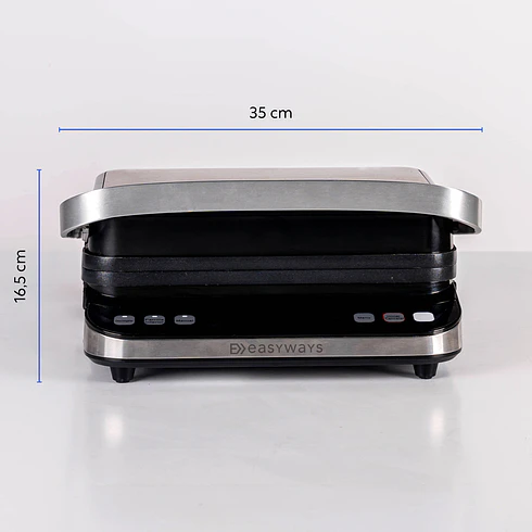 Plancha parrilla, Waffles, Sandwich, Panini Grill 3 en 1 EasyWays 3