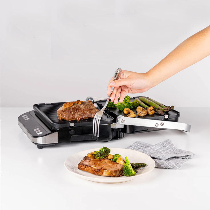 Plancha parrilla, Waffles, Sandwich, Panini Grill 3 en 1 EasyWays 4