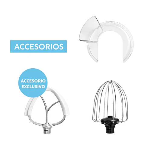 Batidora de Pedestal Hook Mixer Silver 4, 7Lt EasyWays 4