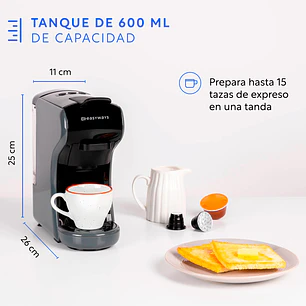Cafetera Milano Coffee 3 en 1 Gris EasyWays