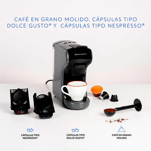 Cafetera Milano Coffee 3 en 1 Gris EasyWays 5