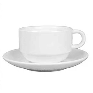 Taza Te 230Ml Con Platillo (6 Pcs)