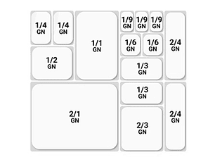 Recipiente Gn Policarbonato Negro 1/4 10Cm Aco