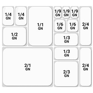 Recipiente Gn Policarbonato Negro 1/4 10Cm Aco