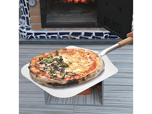 Pala Pizza 40X45Cm Mango Largo Dechef