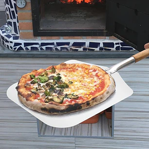 Pala Pizza 30X35Cm Mango Largo Dechef