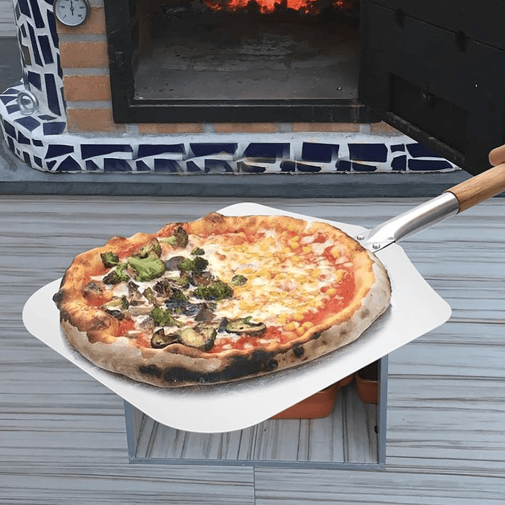 Pala Pizza 30X35Cm Mango Largo Dechef 2