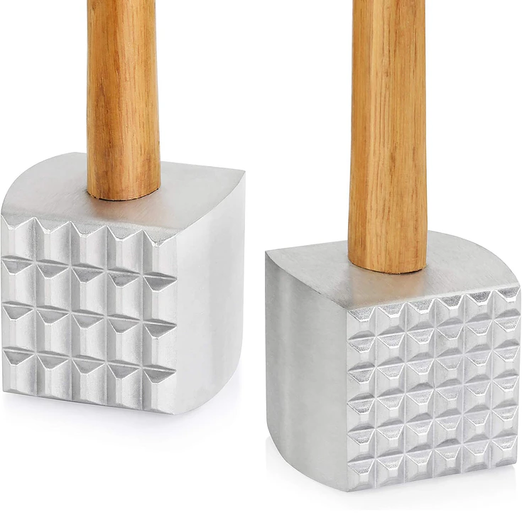 Mazo Ablandador Carne Mango Madera Dechef 3