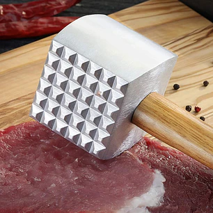Mazo Ablandador Carne Mango Madera Dechef