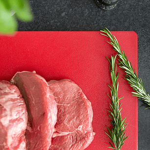 Tabla Cortar Gastronomica Roja 30X45 Cm