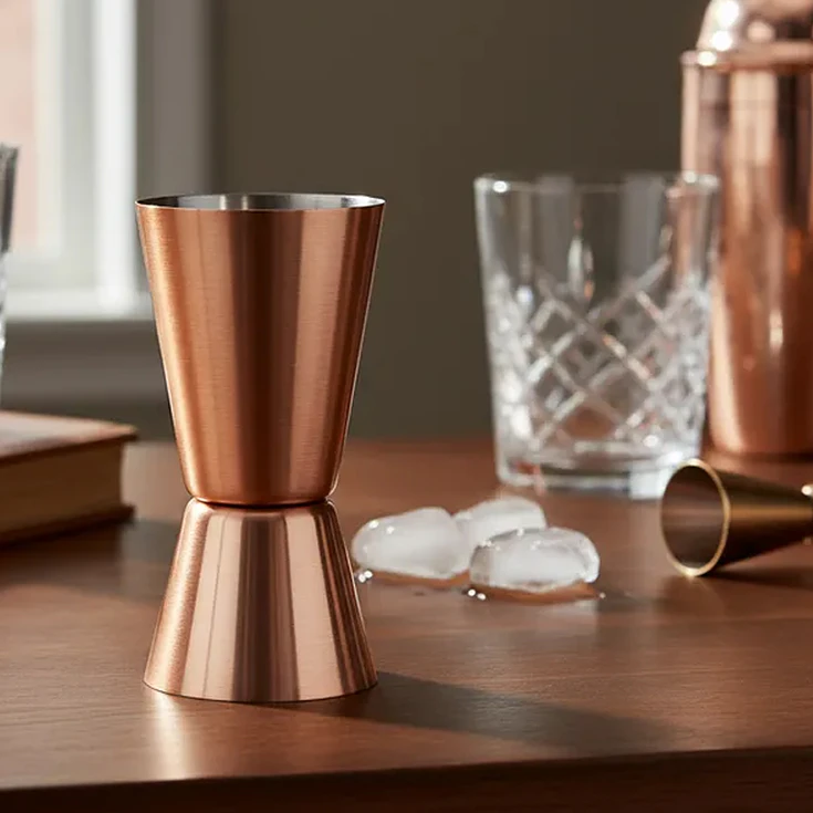 Jigger Medida Trago 30/60Ml Cobre Dechef 2