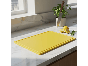 Tabla Cortar Amarilla 45X61X1.3 Cm Dechef