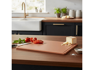 Tabla Cortar Cafe 45X61X1.3 Cm Dechef