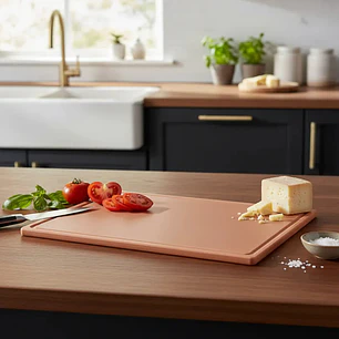 Tabla Cortar Cafe 45X61X1.3 Cm Dechef