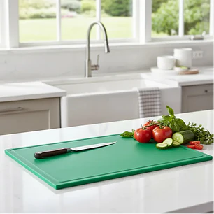 Tabla Cortar Verde 45X61X1.3 Cm Dechef