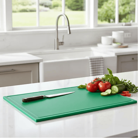 Tabla Cortar Verde 45X61X1.3 Cm Dechef 2