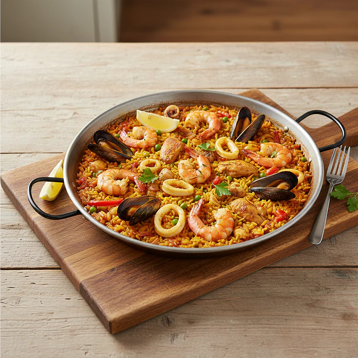 Paellera 34 Cm (6 porciones La Valenciana  2