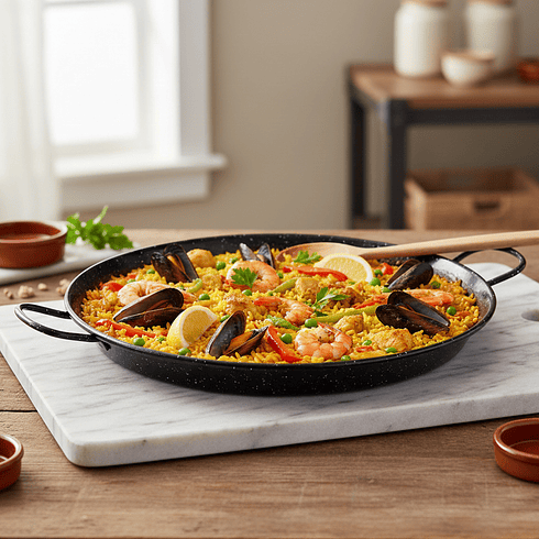 Paellera Esmaltada 28Cm (3 porciones) La Valenciana  2
