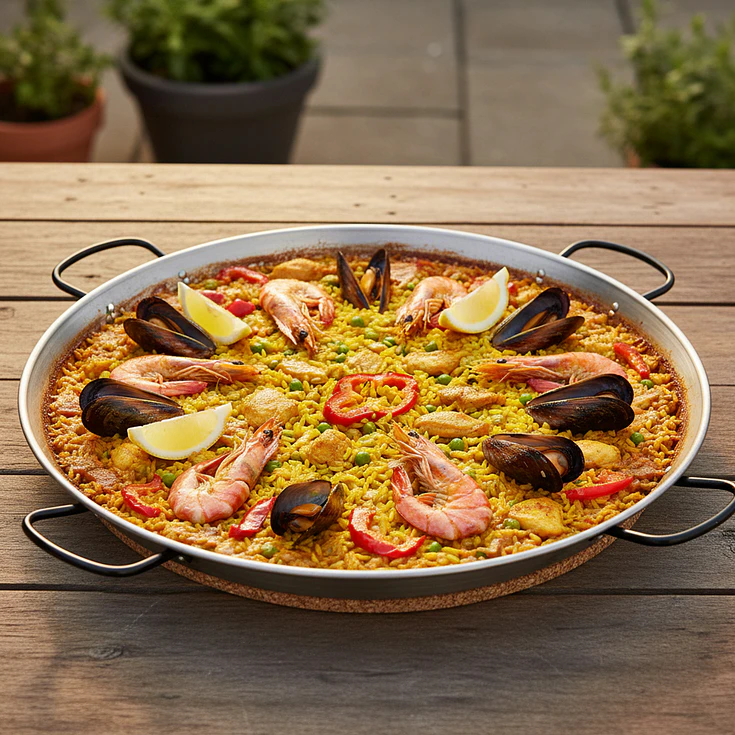 Paellera 80 Cm (40 porciones) La Valenciana  2