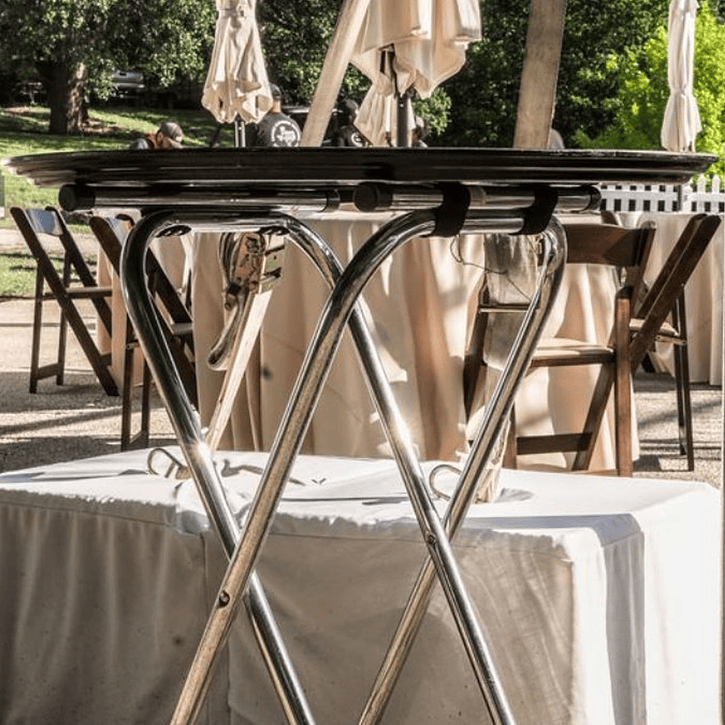 Stand Bandeja Cromada 98Cm Dechef 4