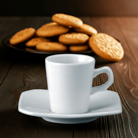 Schmidt Tetra Taza Te C/Platillo (6 Pcs) 2