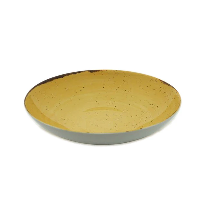 Costa Verde Rustico Amarillo Plato Hondo 24Cm 1