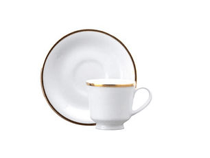 Schmidt Princesa Oro Taza Cafe C/Platillo (6 Pcs)