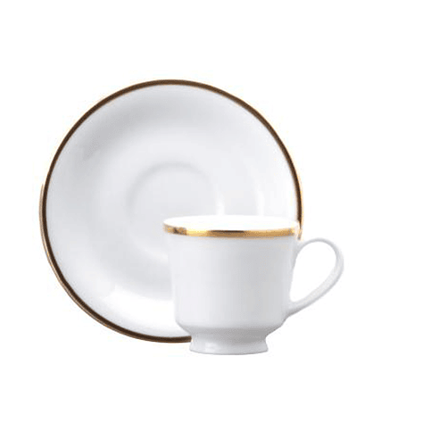 Schmidt Princesa Oro Taza Cafe C/Platillo (6 Pcs) 1