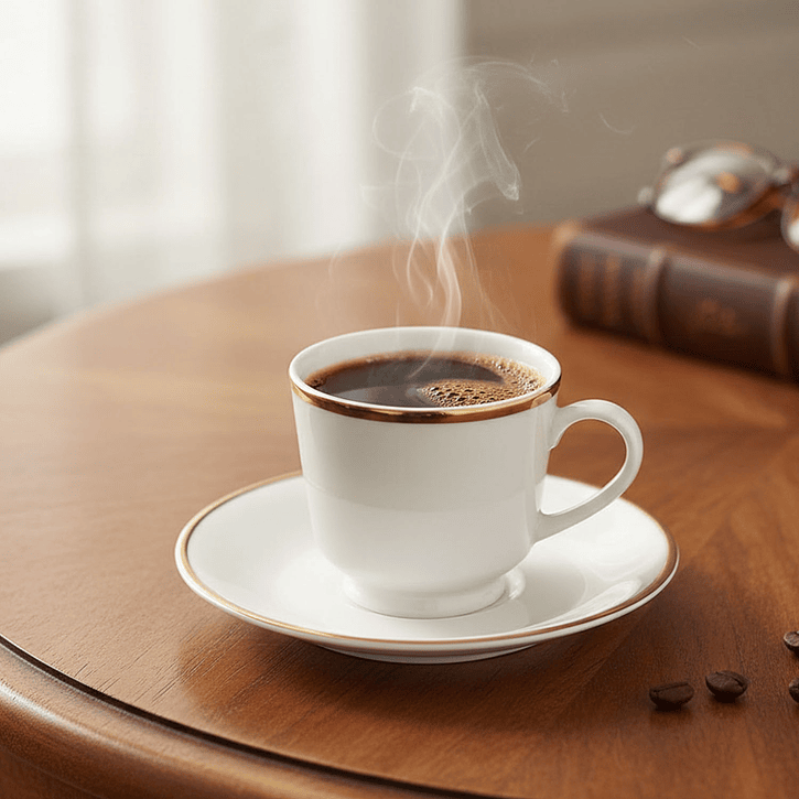 Schmidt Princesa Oro Taza Cafe C/Platillo (6 Pcs) 2