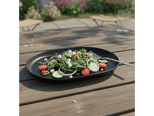 Costa Verde Nordika Negro Fuente 34X23 Cm