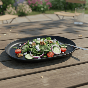 Costa Verde Nordika Negro Fuente 34X23 Cm