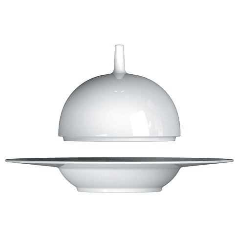 Costa Verde Saturno Plato Hondo 29 Cm Con Tapa 3