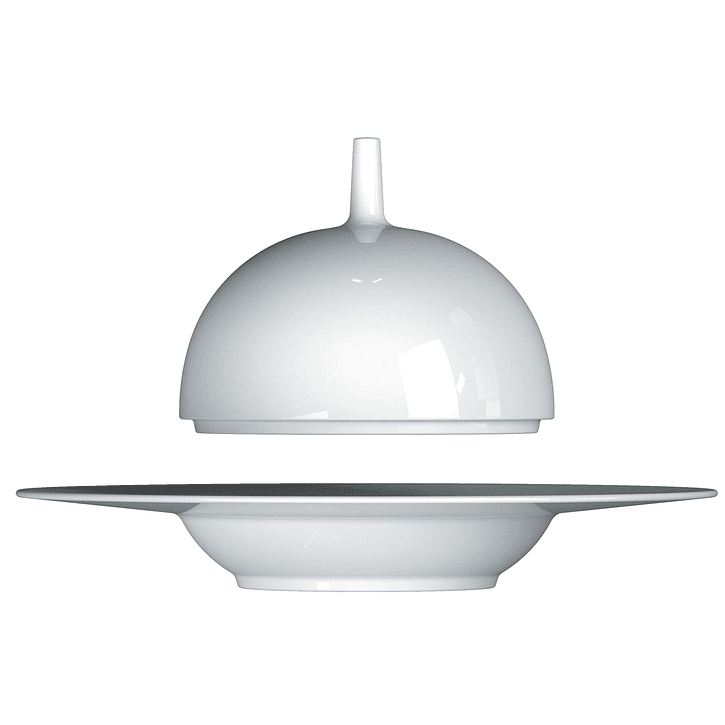 Costa Verde Saturno Plato Hondo 29 Cm Con Tapa 3