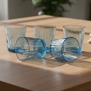 Pasabahce Vaso Luzia 300Ml Azul (6 Pcs)