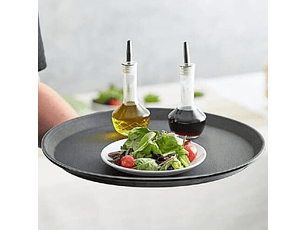 Bandeja Antideslizante Negra 46Cm Dechef