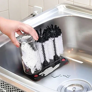 Lava Copas 3 Cepillos Dechef