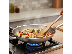 Sarten Acero 32x5 Cm Dechef              