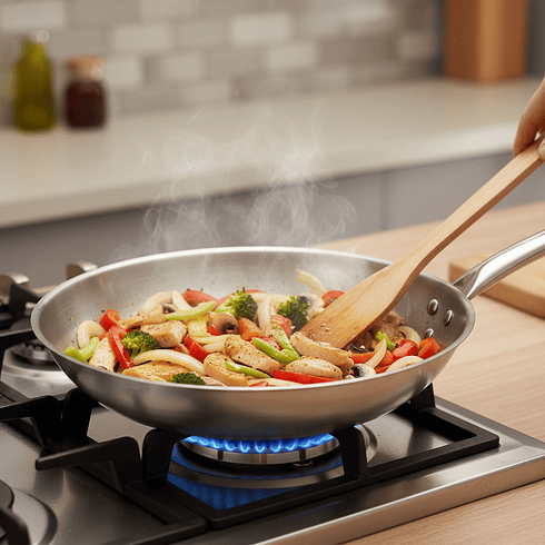 Sarten Acero 32x5 Cm Dechef               2