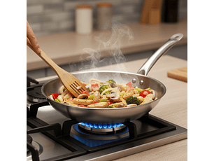 Sarten Acero 30x4.9 Cm Dechef              