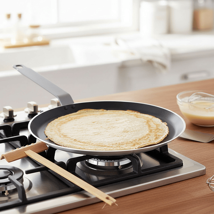 Sarten Antiadherente Crepero 26x2 Cm Dechef          2