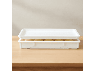 Caja Para Masa Pizza 60x40x7.5 Cm Con Tapa Dechef          