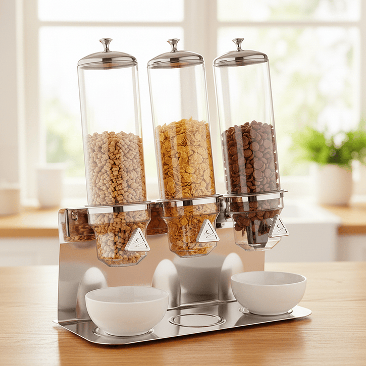 Dispensador Cereal Triple 4 Lt Sunnex               2