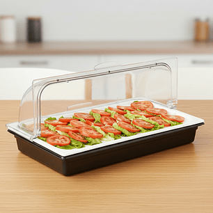 Recipiente 1/1 Con Cupula Policarbonato Sunnex  