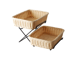 Panera Rattan 2 Niveles 35.5x27x9 Cm Sunnex       