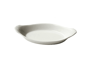 Plato Porcelana Oval.Con Asas 17 Cm Sunnex     