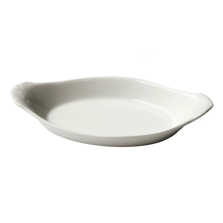 Plato Porcelana Oval.Con Asas 17 Cm Sunnex      1
