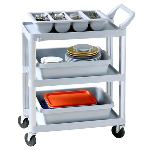 Carro Para Servir Gris 75X38X95 Cm Sunnex            2