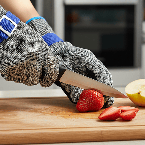 Guante Resistente Malla Fina Talla L Dechef 2