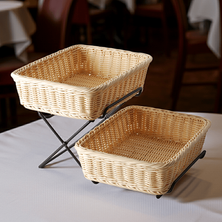 Panera Rattan 2 Niveles 35.5x27x9 Cm Sunnex        2
